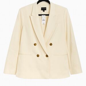 J. Crew Women's Elegant Cream Blazer